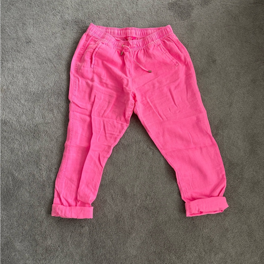Bright Pink Lilly Pulitzer Linen Pants